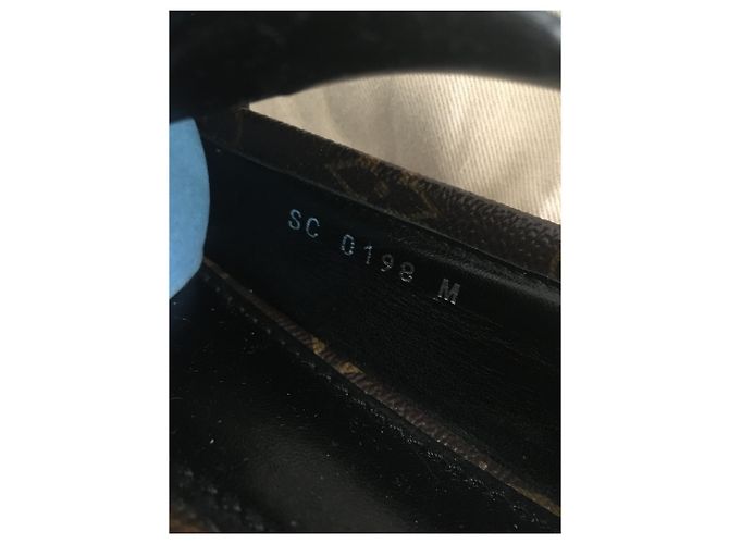 Louis Vuitton Leder Ballerinas Dunkelbraun Größe 38 - Ansicht 6