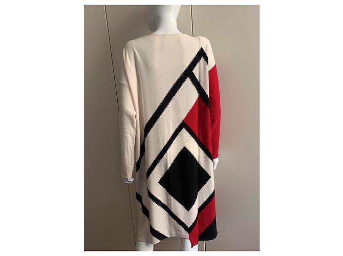 Pier Antonio Gaspari Geometrisches Wollstrickkleid Mehrfarben - Ansicht 10