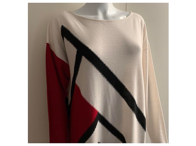 Pier Antonio Gaspari Geometrisches Wollstrickkleid Mehrfarben - Ansicht 8