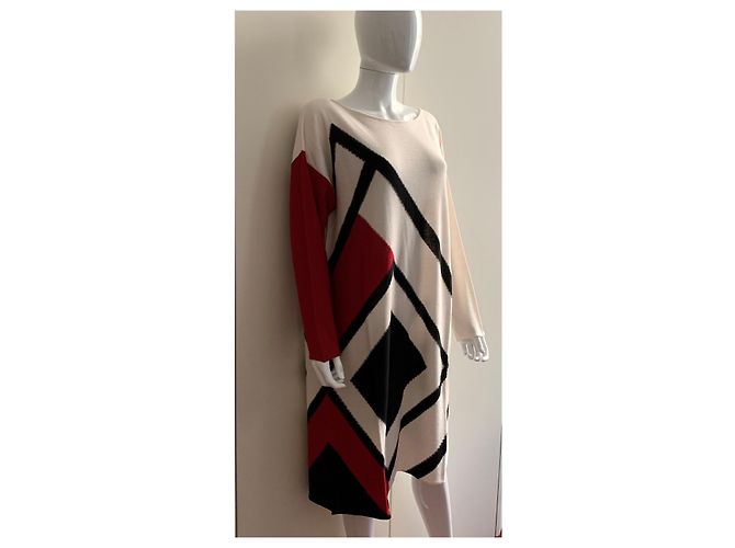Pier Antonio Gaspari Geometrisches Wollstrickkleid Mehrfarben - Ansicht 9
