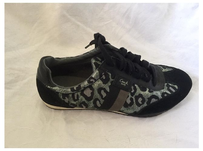 Coast Sneakers Coach Kinsley argento e nere Nero - vista 2