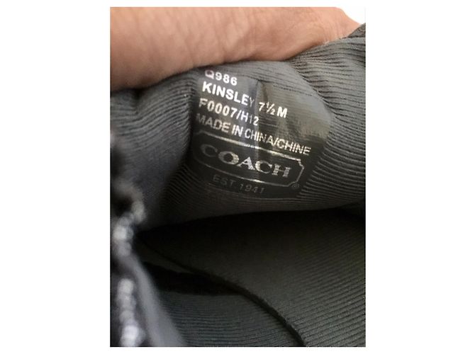Coast Sneakers Coach Kinsley argento e nere Nero - vista 3