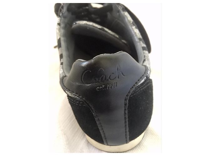 Coast Sneakers Coach Kinsley argento e nere Nero - vista 4