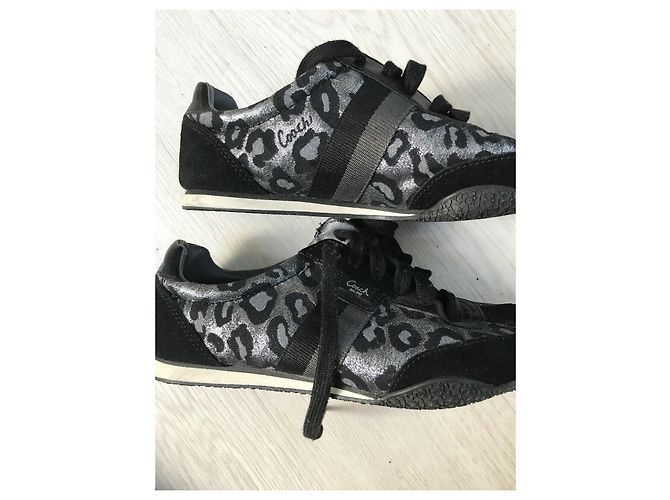 Coast Sneakers Coach Kinsley argento e nere Nero - vista 7