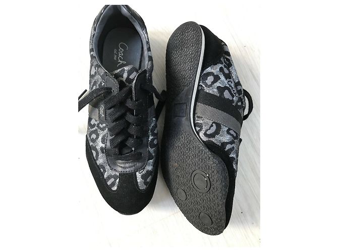 Coast Sneakers Coach Kinsley argento e nere Nero - vista 8