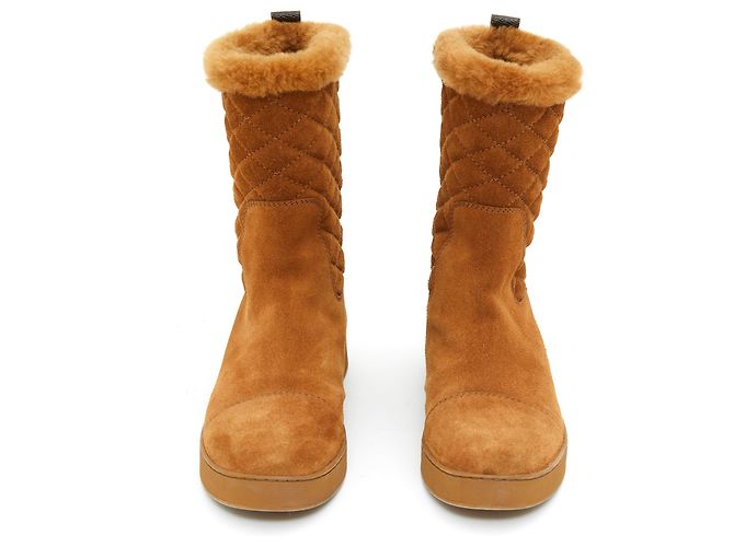 Louis Vuitton Kamel Wildleder Fell fr37 NEU Karamell - Ansicht 2