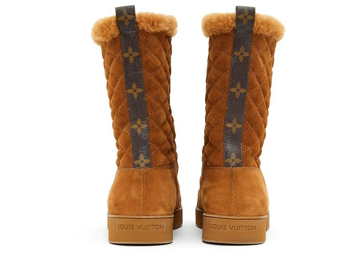 Louis Vuitton Kamel Wildleder Fell fr37 NEU Karamell - Ansicht 3