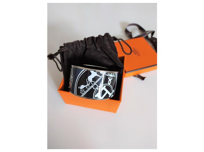 Hermès Email Armband Marineblau - Ansicht 2