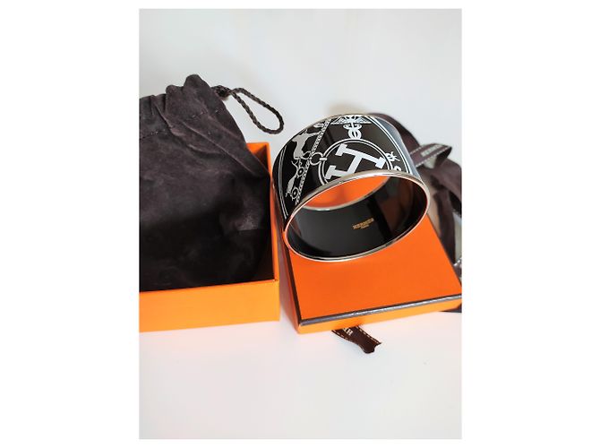 Hermès Email Armband Marineblau - Ansicht 4