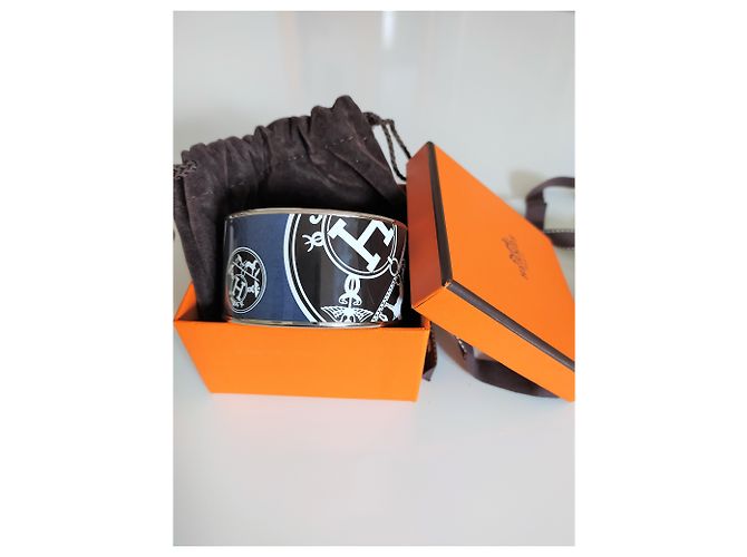 Hermès Email Armband Marineblau - Ansicht 5