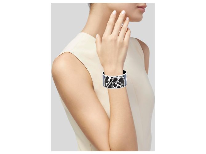 Hermès Email Armband Marineblau - Ansicht 7