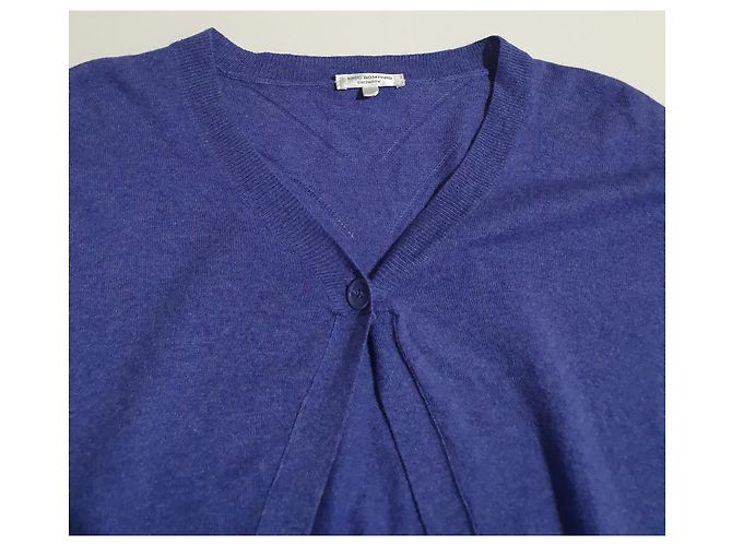 Eric Bompard Strickjacke lila aus Kaschmir und Seide XL - Ansicht 2