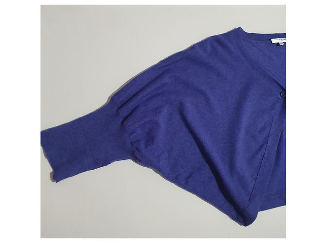Eric Bompard Strickjacke lila aus Kaschmir und Seide XL - Ansicht 3