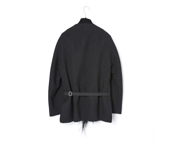 Marni PIEL DE CABRA GRIS OSCURO FR38 Gris antracita - vista 2