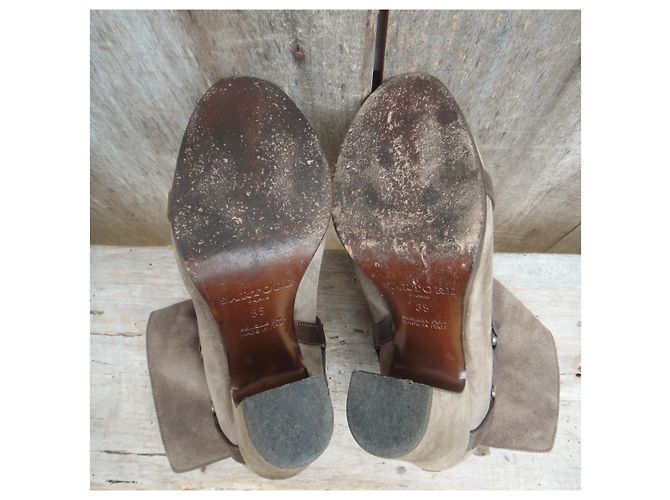 Botines Sartore Beige de Ante Talla 35 - vista 7