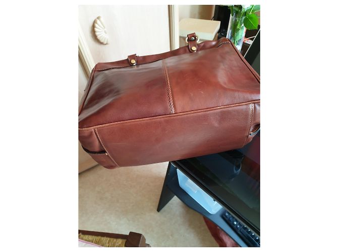 Valentino Handtasche aus dunkelbraunem Leder - Ansicht 5