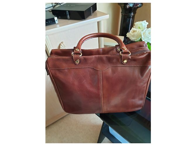 Valentino Handtasche aus dunkelbraunem Leder - Ansicht 6