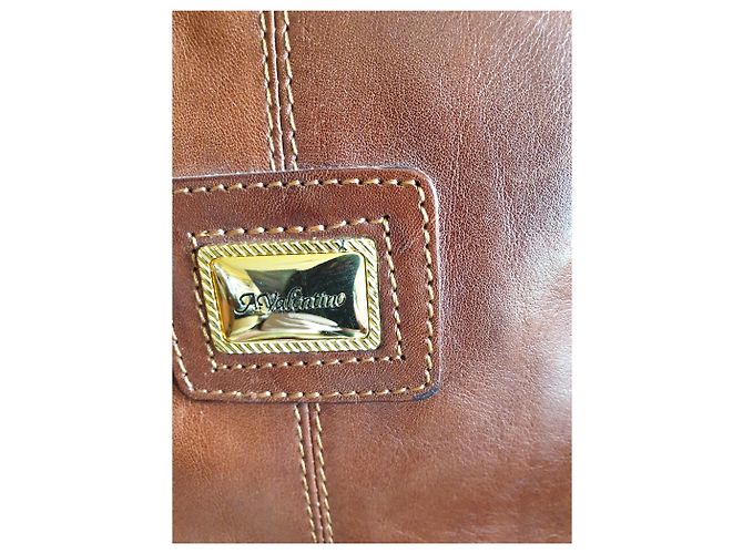 Valentino Handtasche aus dunkelbraunem Leder - Ansicht 9