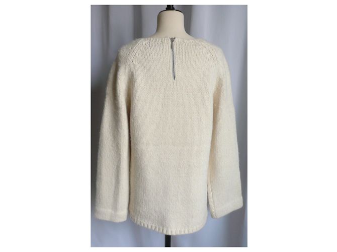CHANEL Pull écru cachemire épais TL - vue 11