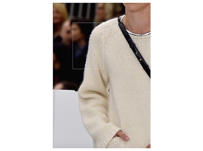 CHANEL Pull écru cachemire épais TL - vue 3