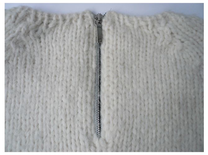 CHANEL Pull écru cachemire épais TL - vue 8