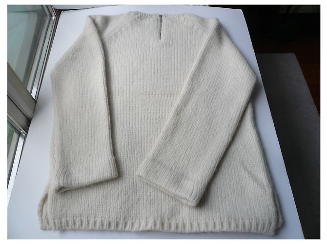CHANEL Pull écru cachemire épais TL - vue 9
