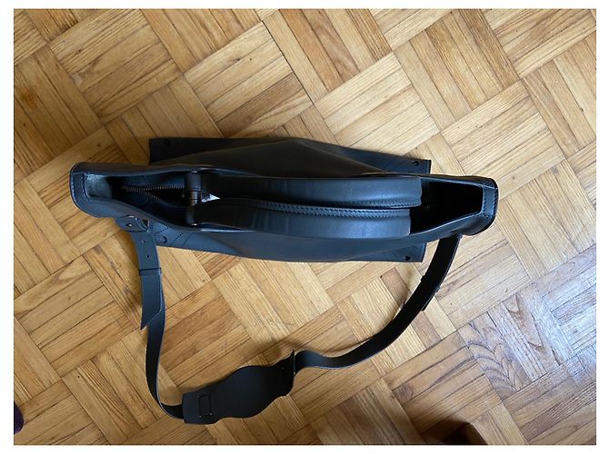 City Balenciaga Blackout Leder Handtasche Grau - Ansicht 4