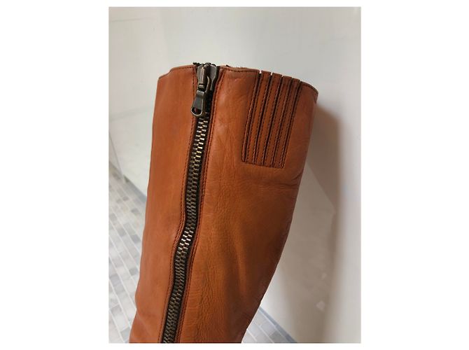 Botas Anita de piel marrón Paul Smith Castaño - vista 3