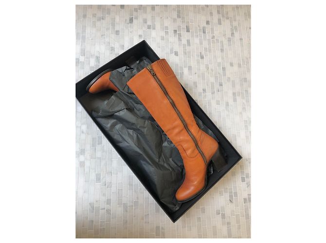 Botas Anita de piel marrón Paul Smith Castaño - vista 4