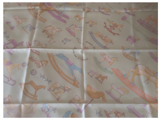 Hermès Hermes Square 90X90 Parlami del cavallo Multicolore - vista 2