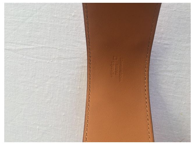 Bracciale Hermès Collier de Chien Arancione Alligatore - vista 5