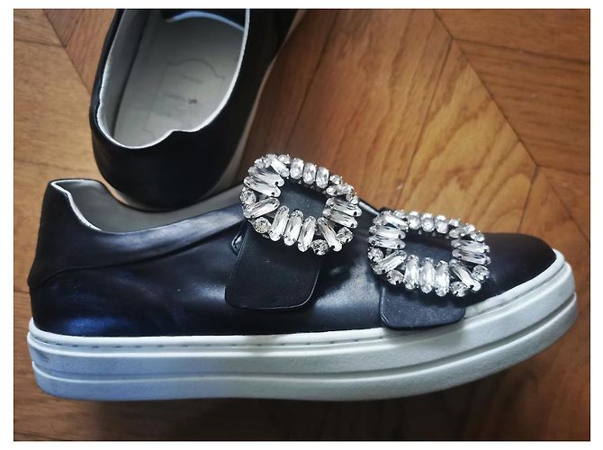 Sneakers Roger Vivier Sneaky Viv in pelle nera Nero - vista 5