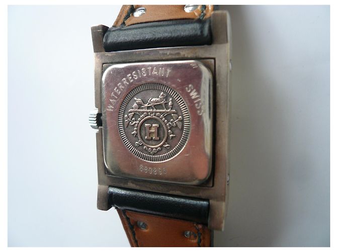 Hermès Reloj HERMES Médor en excelente estado Negro - vista 10