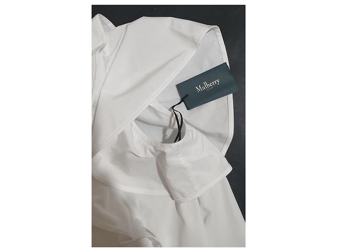 Blusa Mulberry Veronica de algodón blanco - vista 4