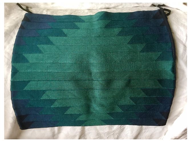 Autre Marque Falda bandeau de Haute Hippie Azul Verde Turquesa - vista 2