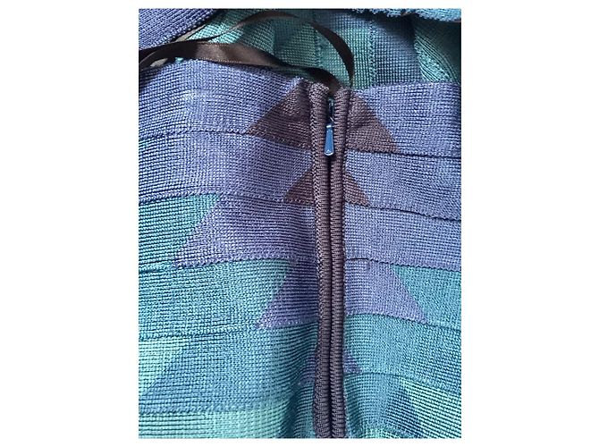 Autre Marque Falda bandeau de Haute Hippie Azul Verde Turquesa - vista 3