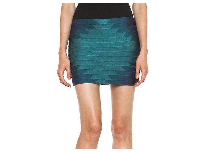 Autre Marque Falda bandeau de Haute Hippie Azul Verde Turquesa - vista 5