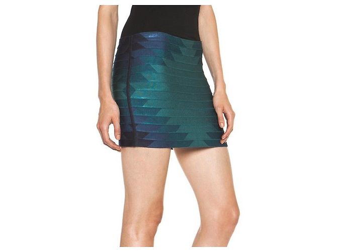 Autre Marque Falda bandeau de Haute Hippie Azul Verde Turquesa - vista 6