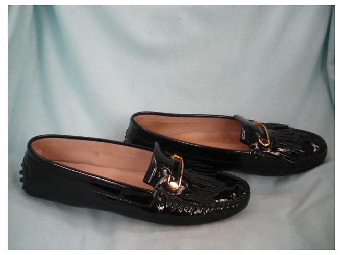 Bailarinas Tod's en charol negro - vista 2