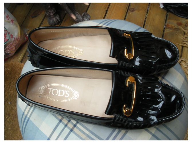 Bailarinas Tod's en charol negro - vista 4