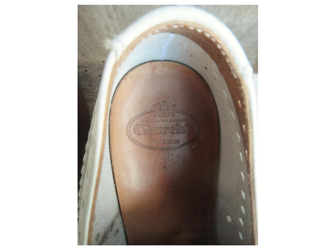 derbies ajourés Church's p 36,5 Branco - vista 2