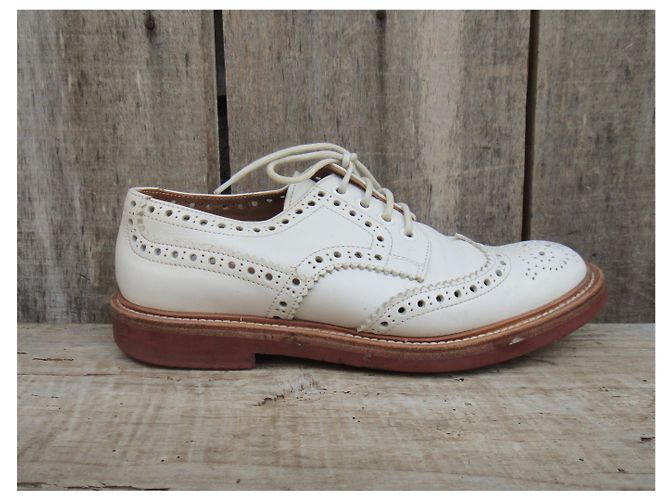 derbies ajourés Church's p 36,5 Branco - vista 3