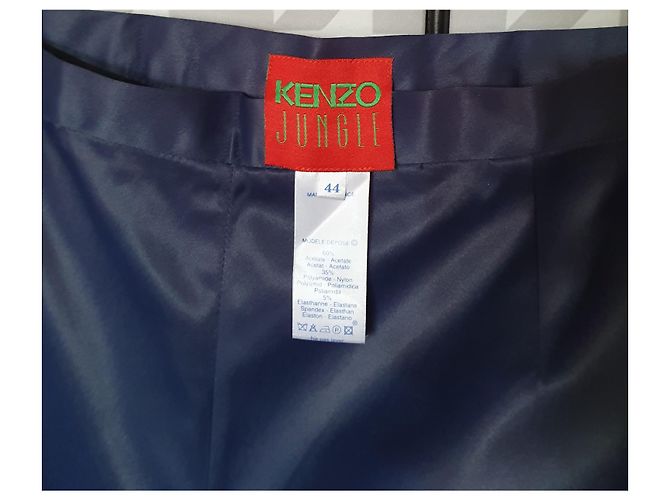 Pantalón Kenzo azul efecto brillante - vista 3