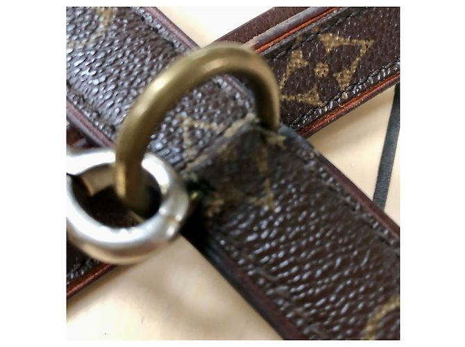Louis Vuitton dog collar with leash Brown - view 4