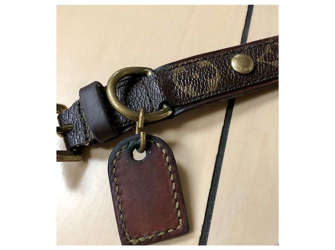 Louis Vuitton dog collar with leash Brown - view 5