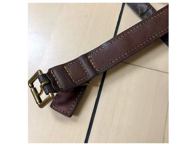 Louis Vuitton dog collar with leash Brown - view 7