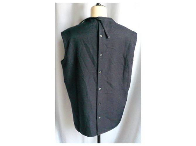 MARNI Top túnica arrugada T40 ESO Gris antracita - vista 12