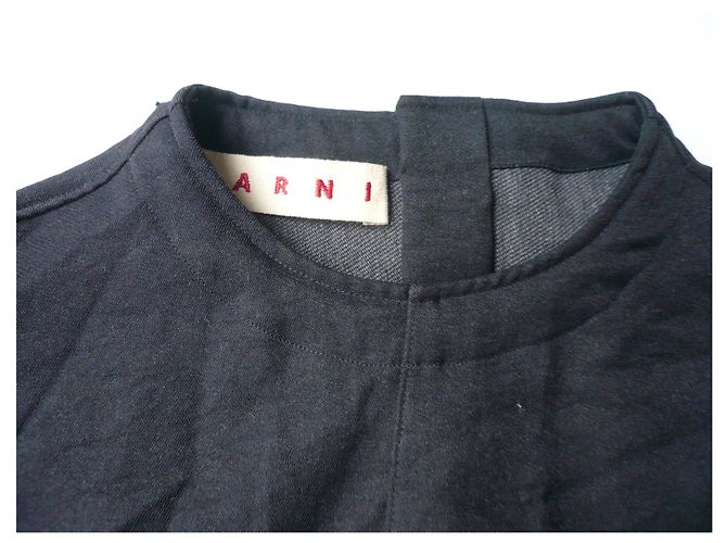 MARNI Top túnica arrugada T40 ESO Gris antracita - vista 8
