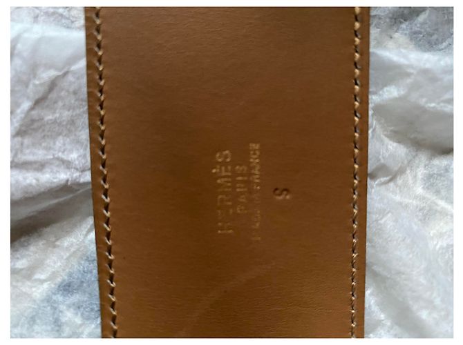 Hermès Gürtel Dog Buckle Grün Lammleder - Ansicht 3