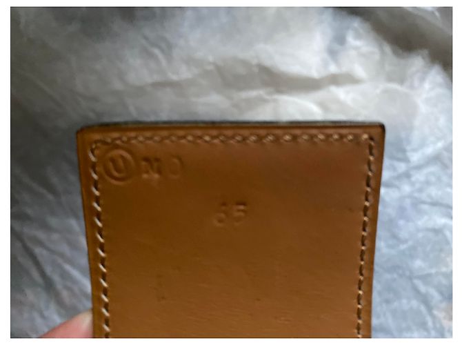 Hermès Gürtel Dog Buckle Grün Lammleder - Ansicht 5